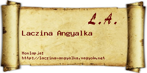 Laczina Angyalka névjegykártya